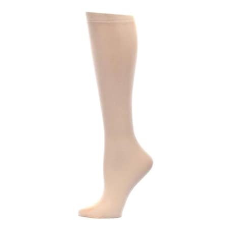 Celeste Stein Celeste-Stein-CMPSQ-3-SKN 20-30 MmHg Womens Compression Sock With Skin Solid Pattern; Skin - Queen
